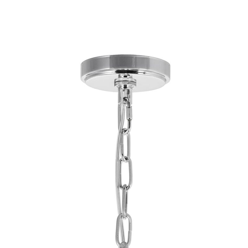 Enchanted 6 Light Down Chandelier With Chrome Finish