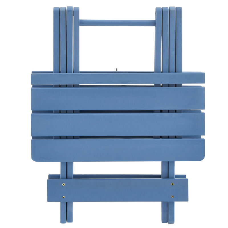 WOW PIONEER Folding Square Solid Wood Patio Side Table Portable Space-Saving Outdoor Furniture for Backyard Balcony Drinks Books Small Item Storage image number 8