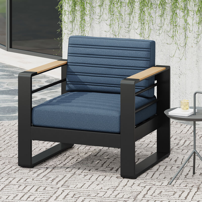 Merax Metal Frame Club Chair Home Chair
