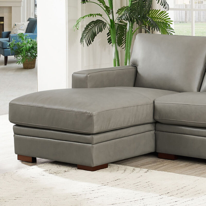 Dillon Top Grain Leather U-Shaped Sectional with Left Chaise