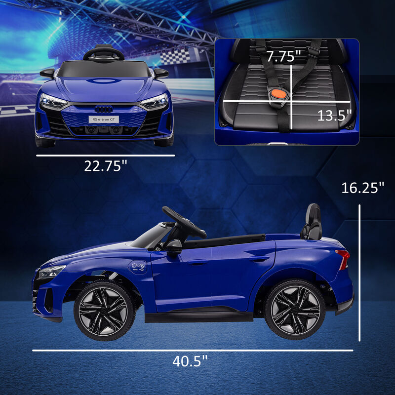 BreeBe Audi RS e-tron GT 12V Ride On Car for Kids with Parent Remote image number 2