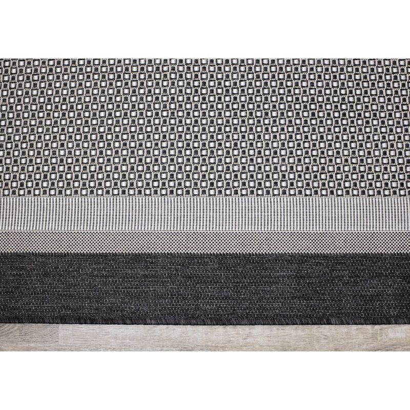 Novelle Home Jewel Monochromatic Border Indoor Outdoor Area Rug, 6'7 x 9'6 image number 2