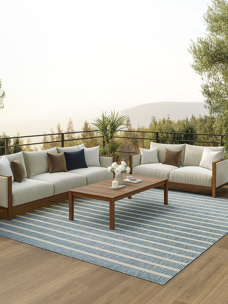 Positano POS03 Aqua/Ivory 8' x 10' Rug