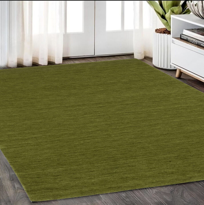 HomeRoots Wool Hand Tufted Area Rug