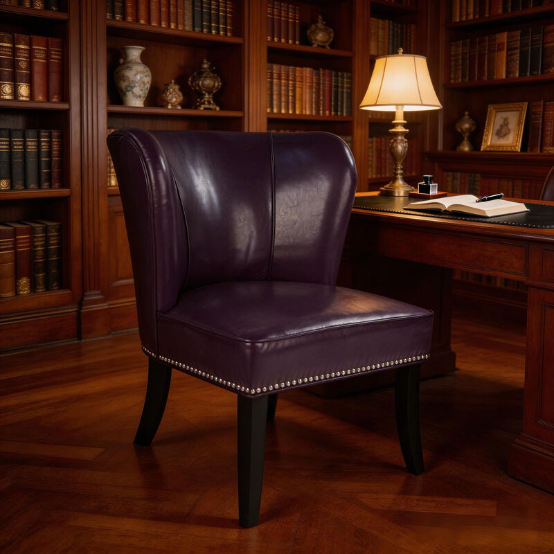 Zisnig PU Leather Accent Chair image number 5
