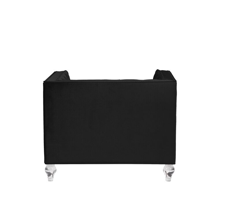 Heibero Chair, Black Velvet image number 2