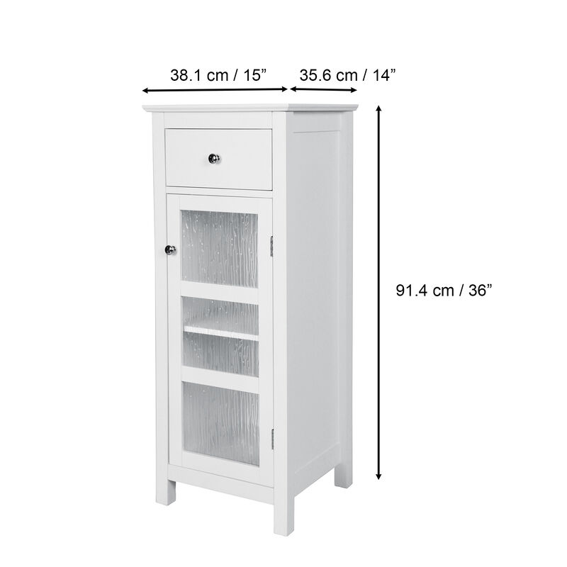 Teamson Home Connor Floor Cabinet with 1 Door and 1 Drawer