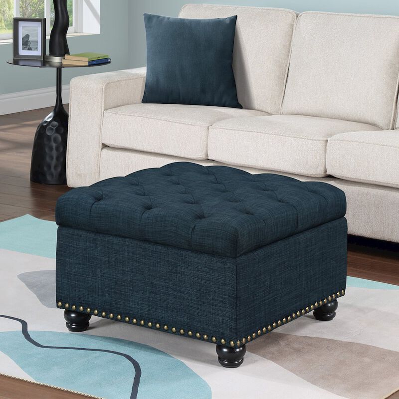 Convenience Concepts Designs4Comfort Herald Square Ottoman Coffee Table with Storage