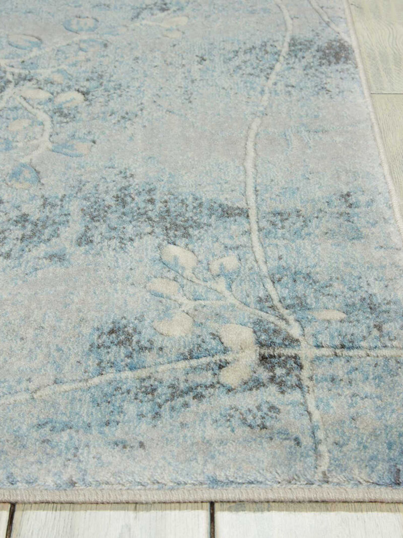Somerset ST74 Silver/Blue 2'3" x 10' Rug
