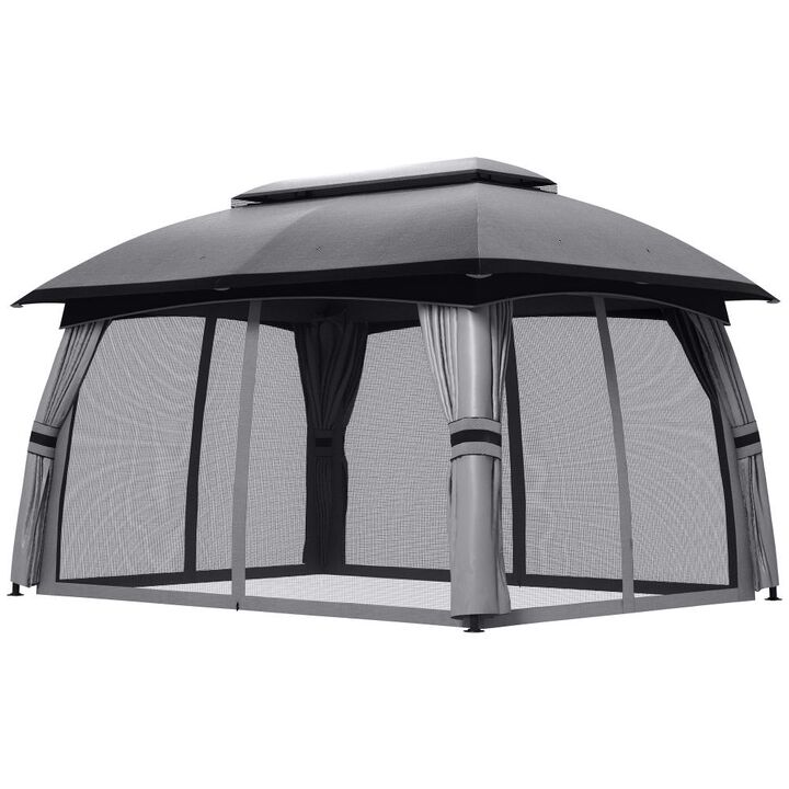 Hivvago Garden & Patio 10' x 13' Gazebo with Netting