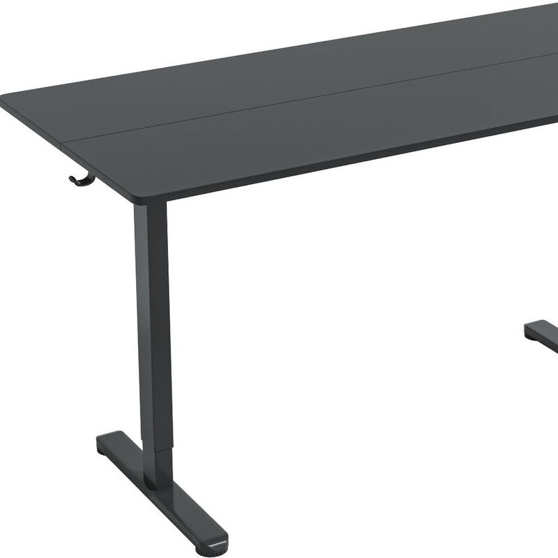 HomeRoots Adjustable Black Wood and Steel Standing Desk image number 5