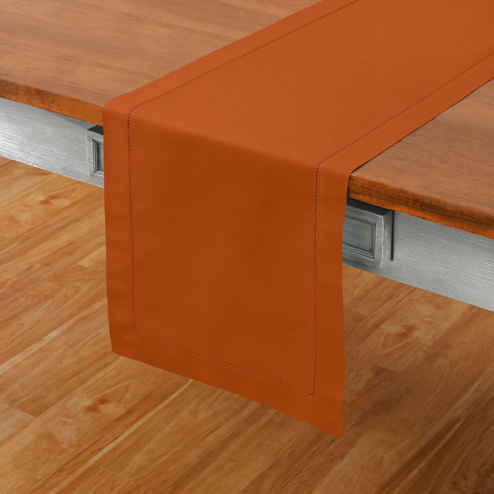 Cotton Linen Table Runner - Cotton Linen Hemstitch