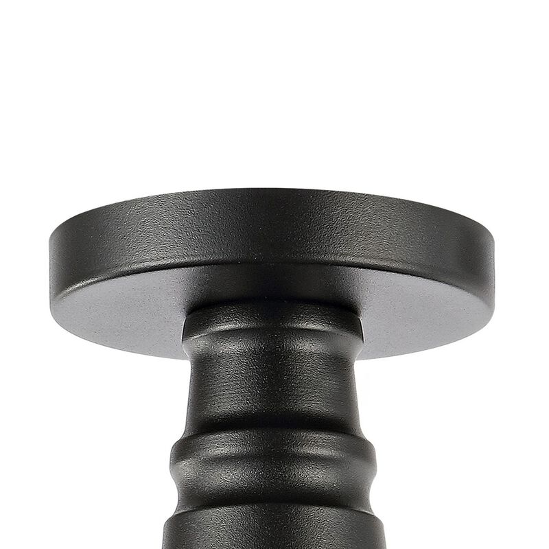 Camila Classic Industrial Indoor/Outdoor Iron LED Semi Flush Mount