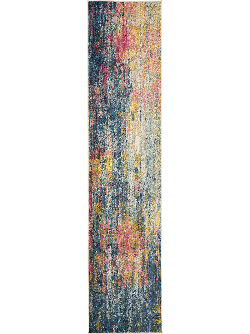 Celestial CES09 Blue/Yellow 2'2" x 3'9" Rug