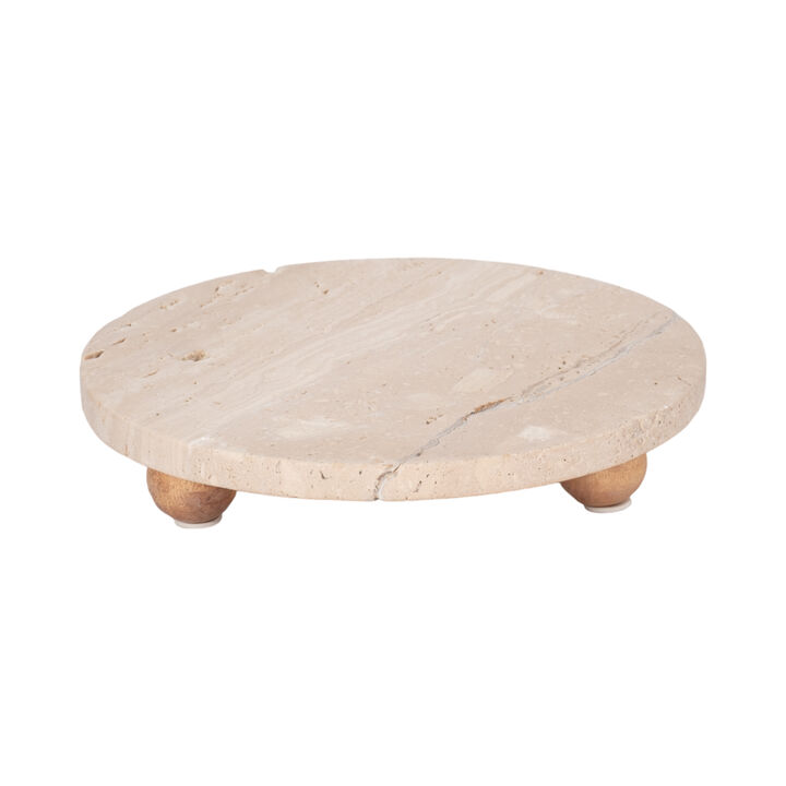 10" Travertine Tray
