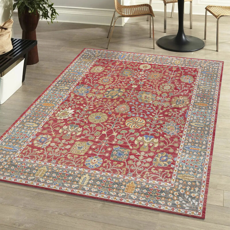 India Flower and Vine Area Rug