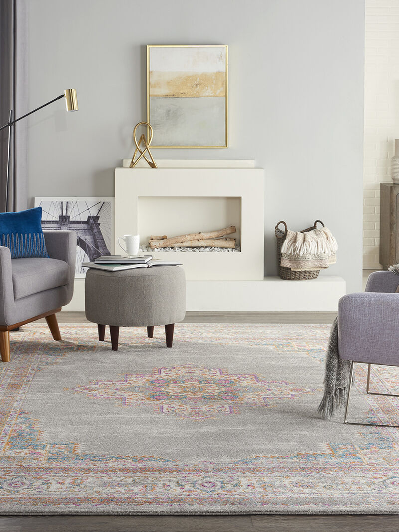 Passion PSN03 Gray 9' x 12' Rug