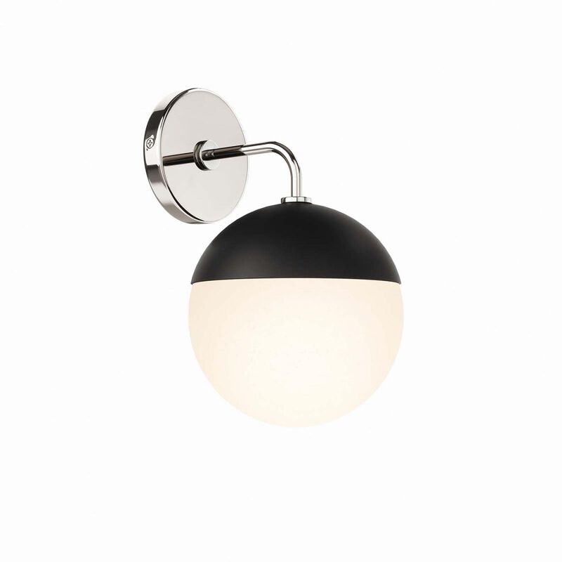 Modway Stellar 1-Light Wall Sconce in Opal Polished Nickel, Silver, 8 x 7 x 12 image number 6