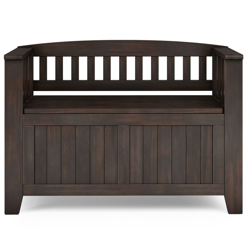 Simpli Home Acadian Small Entryway Storage Bench image number 2