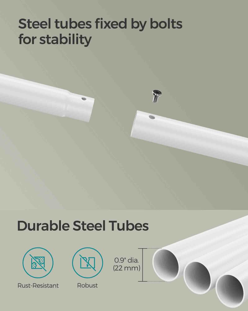 38.8" Wide Clothes Rack with Wheels Adjustable, Rolling Garment Storage Solution