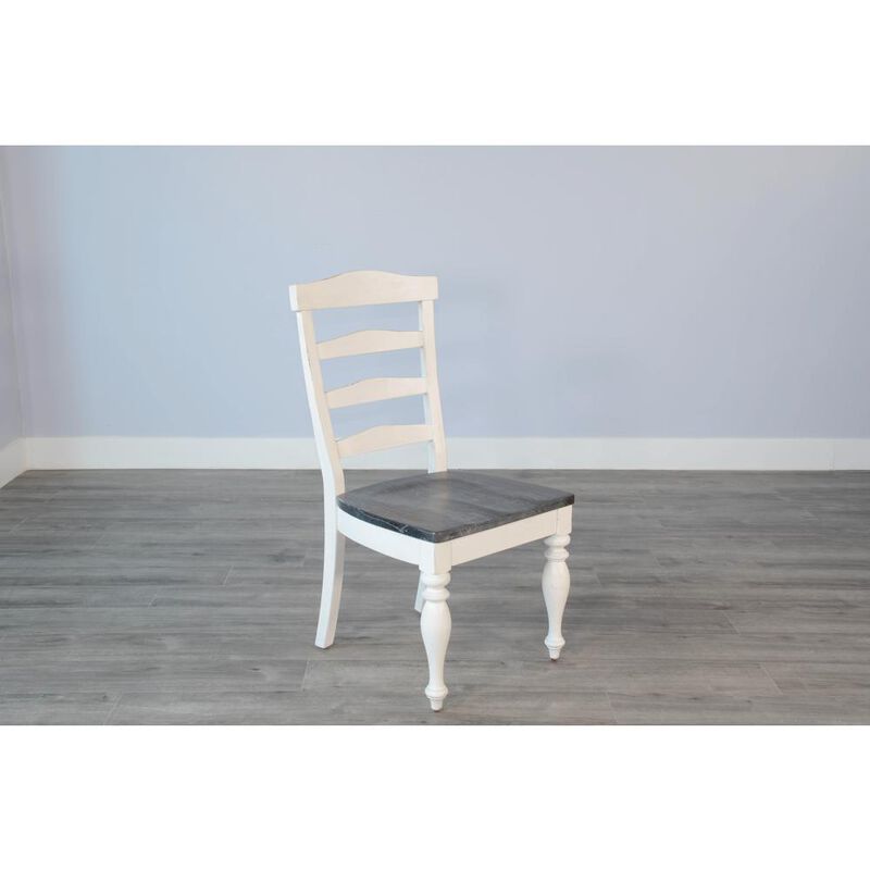 Sunny Designs Carriage House Ladderback Chair, Wood Seat
