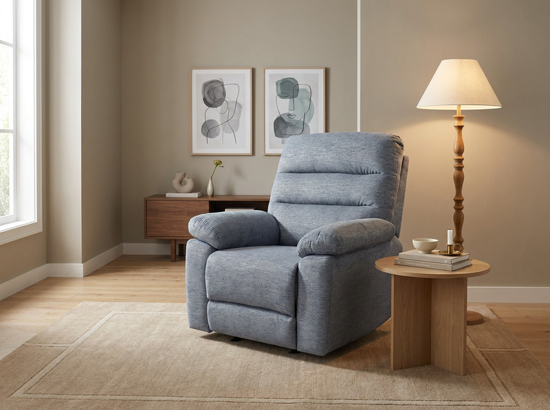 Savannah Dark Gray Manual Glider Recliner image number 5