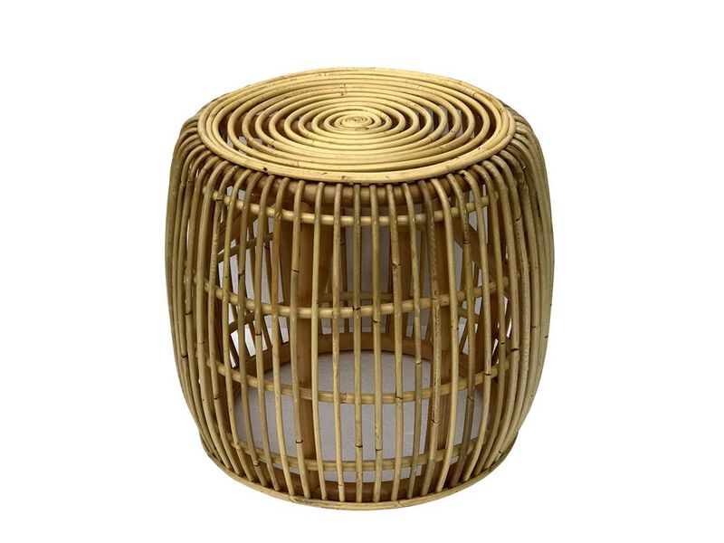 Rattan Drum Table
