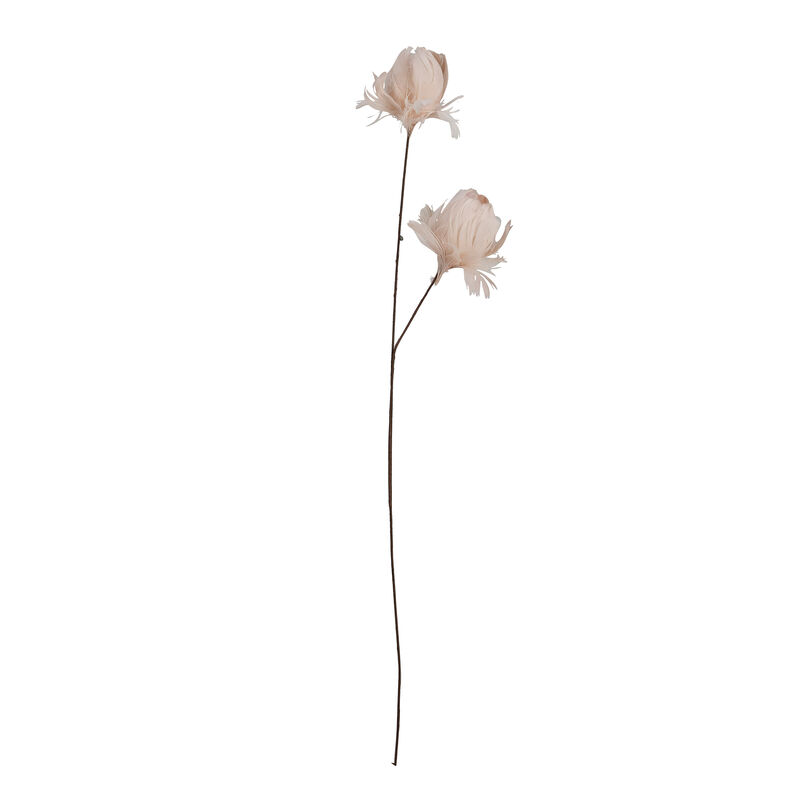 Organic Feather Flower Stem Decor, Pink image number 0