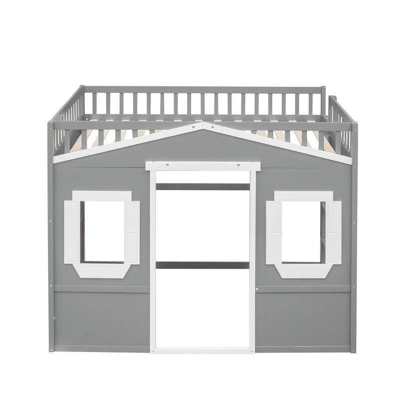 Merax House Loft Bed with Ladder