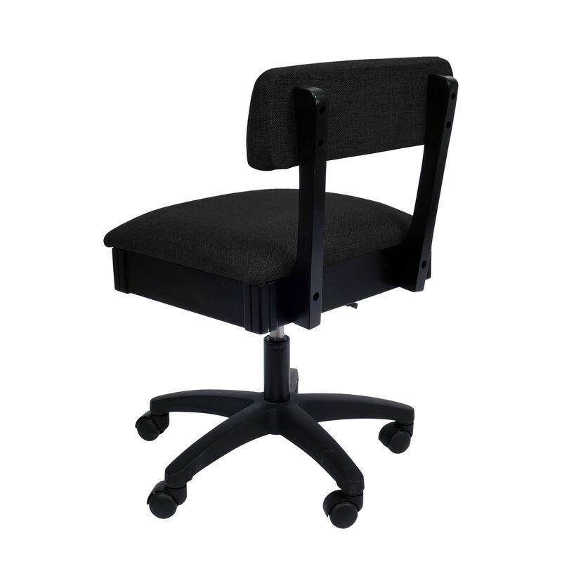Hydraulic Sewing Chairs: Baroness Black Fabric image number 1