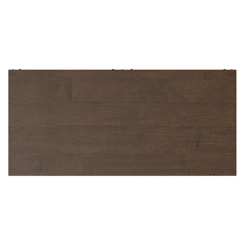 Banting SOLID HARDWOOD 32 inch Wide Modern Industrial Low Storage Cabinet in Walnut Brown image number 6