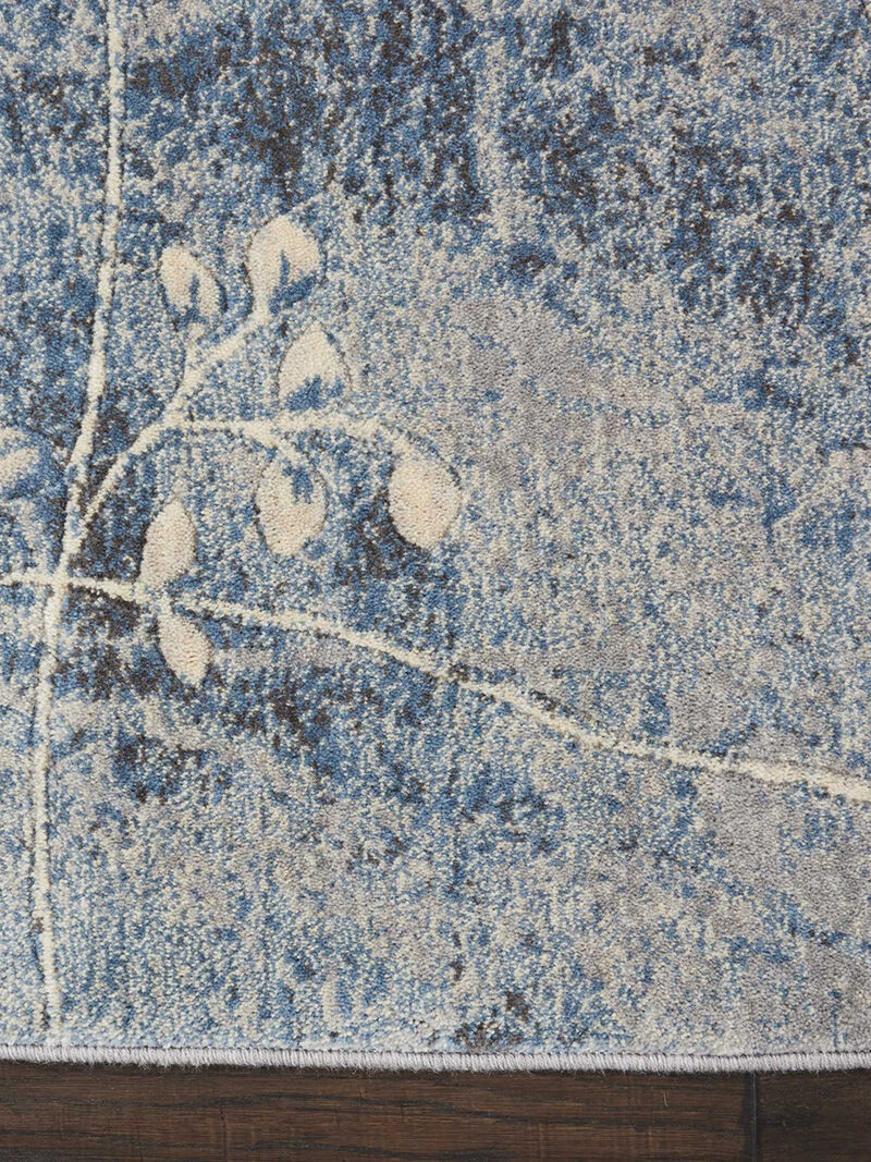 Somerset ST74 Silver/Blue 2'6" x 4' Rug