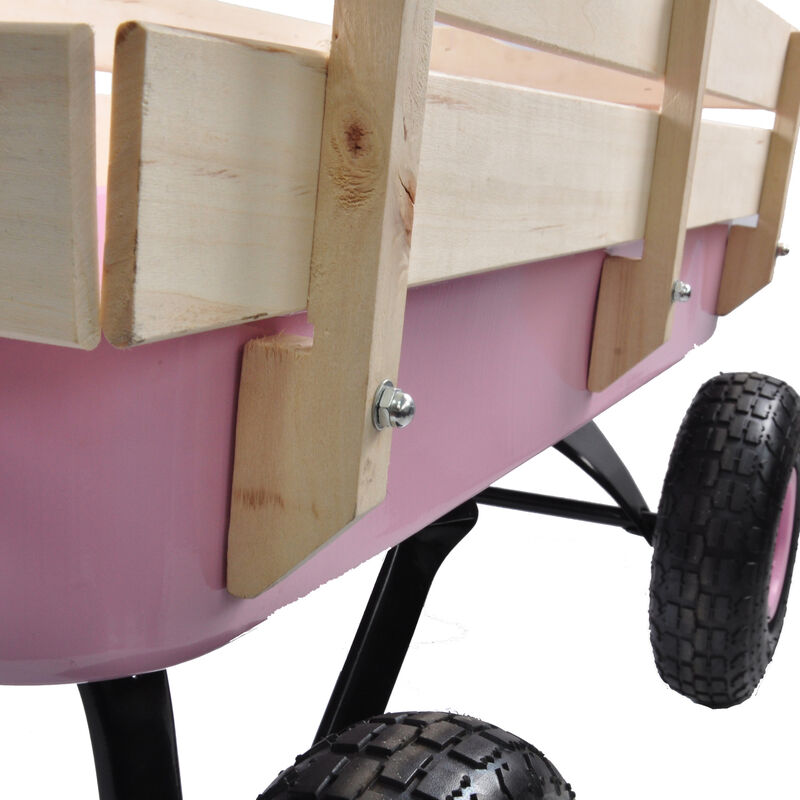 Streamdale All-Terrain Pull Wagon with Wood Railing image number 7