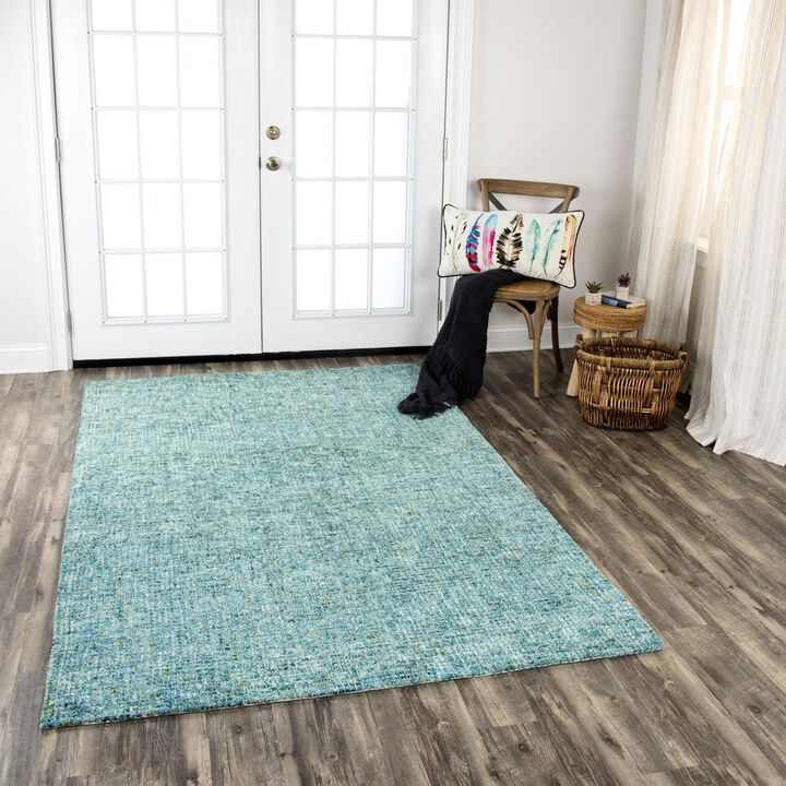 Hand Tufted Cut & Loop Pile Wool Rug, 3' x 5'