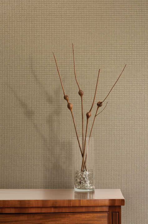 Kori Khaki Grasscloth Wallpaper