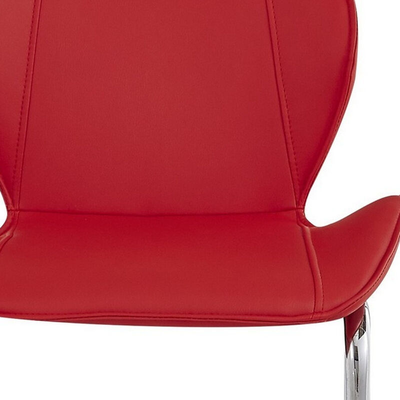 Set of Four Low Back Metal Bar Height Stools with Footrest for Kitchen or Cafe