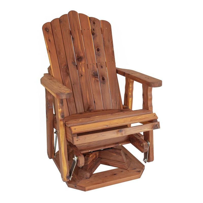 American Furniture Classics Cedar Adirondack Swivel Glider