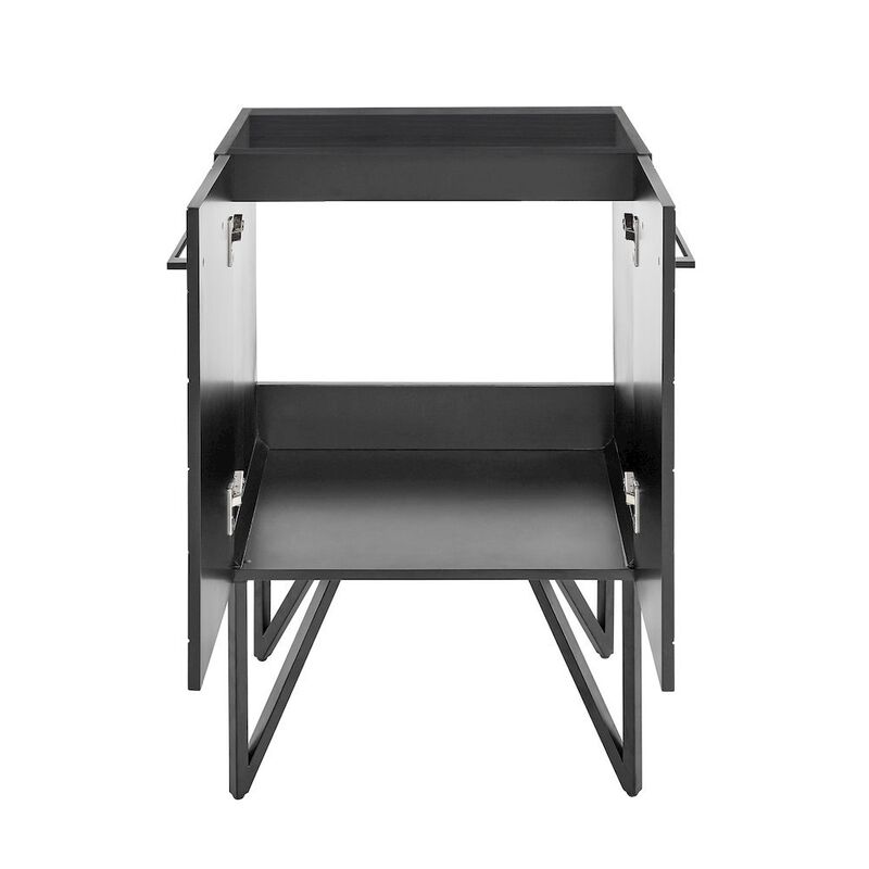 Annecy 24 Phantom Black Bathroom Vanity Cabinet Only (SM-BV251B) image number 2