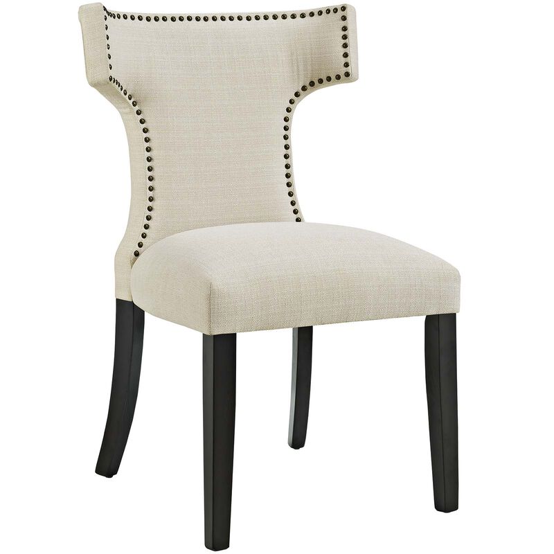 Curve Dining Side Chair Fabric Set of 2 image number 1