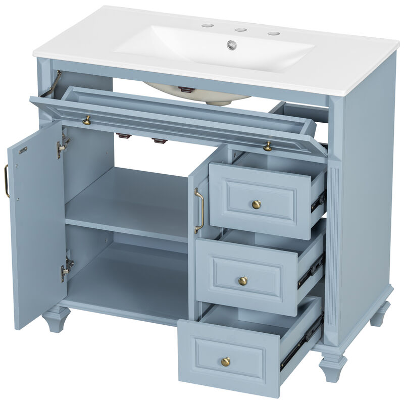 Mempra 36" Bathroom Vanity with Sink image number 7