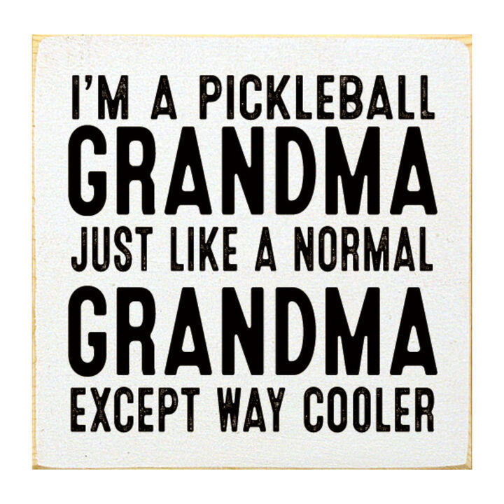 Pickleball Grandma Wooden Sign Funny Pickleball Wall Decor Gift