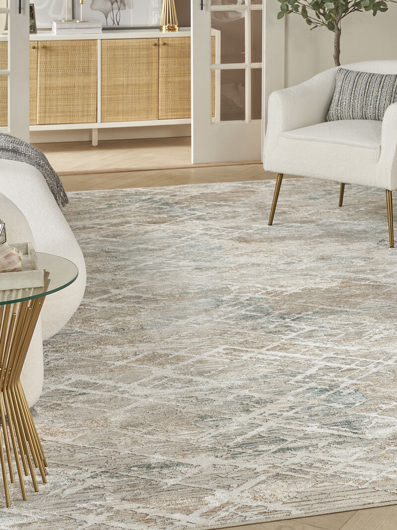 Glitz GLZ11 Gray/Multicolor 9' x 12' Rug