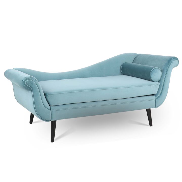 Chaise Lounge with Scroll Arms - Elegant and Comfortable Furniture for Home, Office or Patio