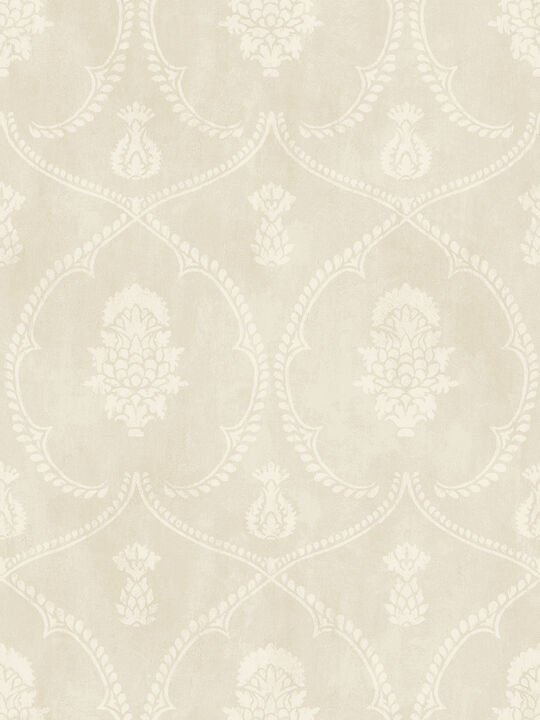 Royal Damask Beige Wallpaper