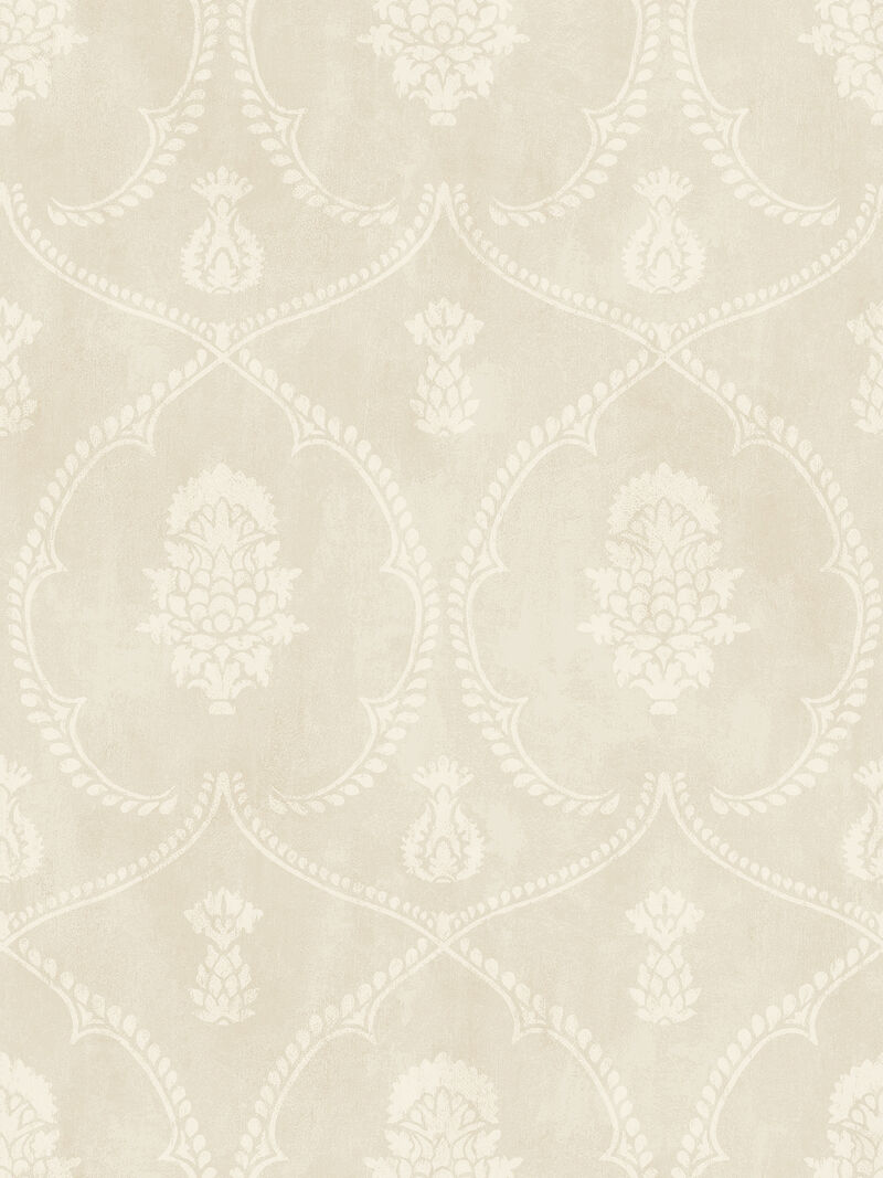Royal Damask Beige Wallpaper (Set of 2) image number 0