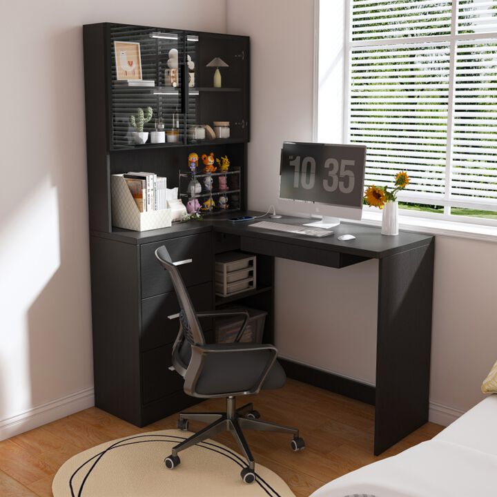 Megbro Corner L-Shaped Computer Desk