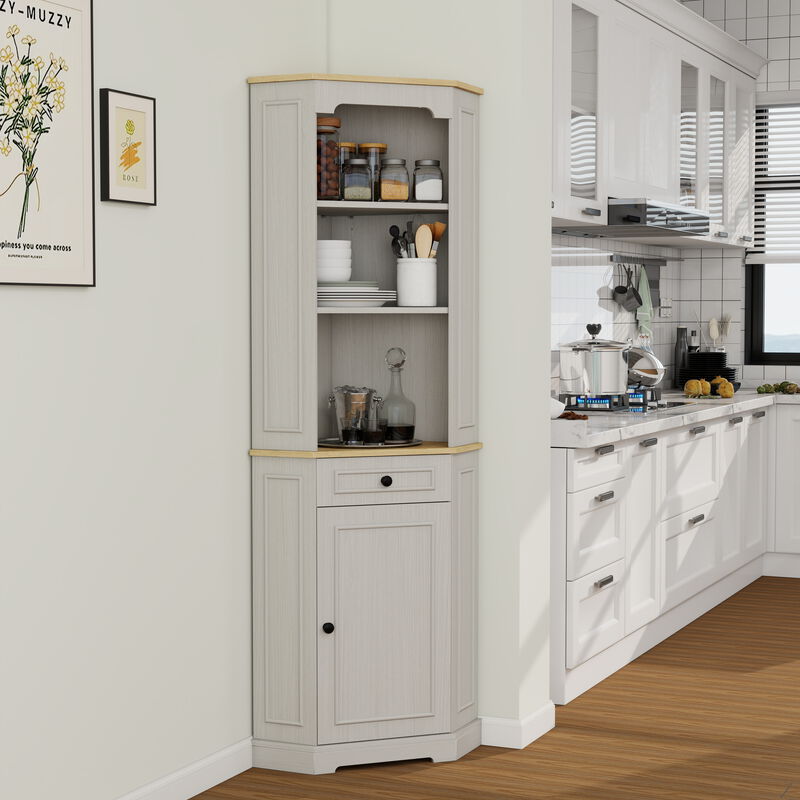 Vopgom Tall Corner Cabinet image number 4