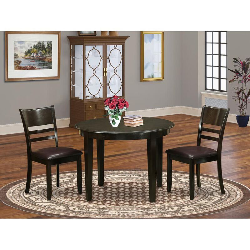 3 PC Kitchen Table set-Small Table and 2 Kitchen Chairs