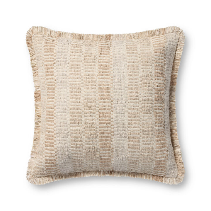 PLL0133 Natural/Multi 22''x22'' Cover Only Pillow