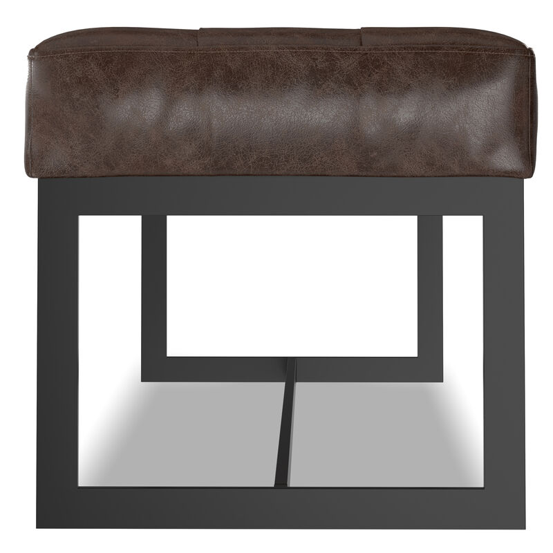 Simpli Home Penelope Leather Ottoman Bench image number 4